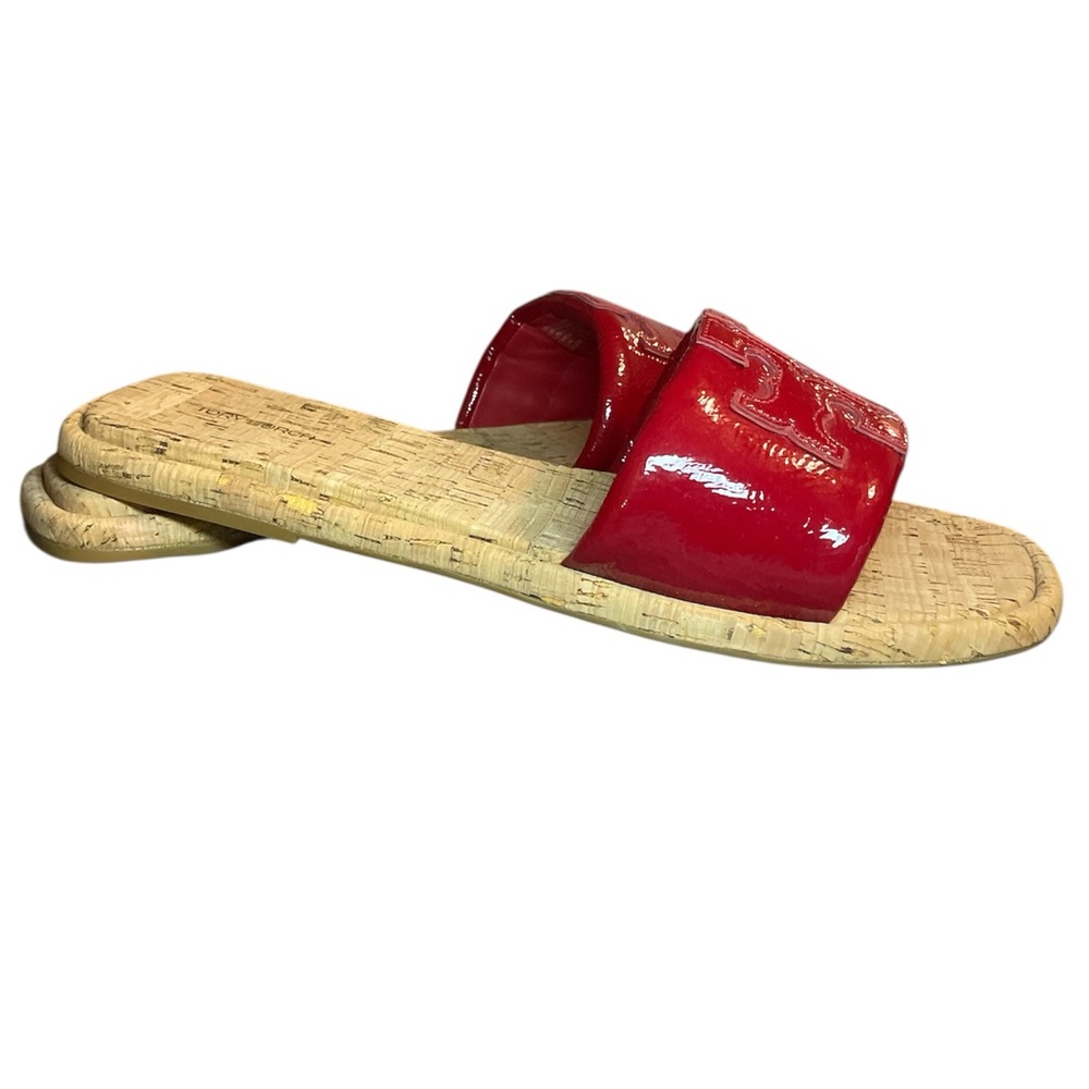 Tory Burch Patent Leather Sport Slides New-No Box, Size 13 - Picture 6 of 6